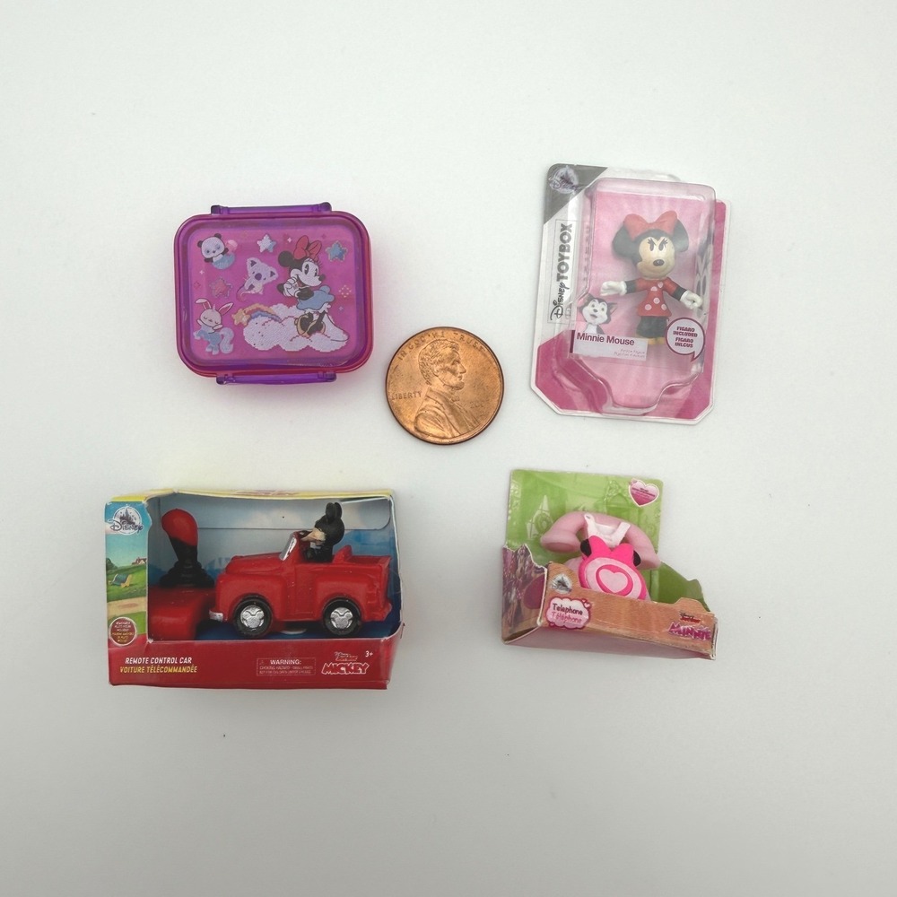 Zuru Disney Mini Brands Mickey Minnie Mouse 4pc Figure Lot Toy Store